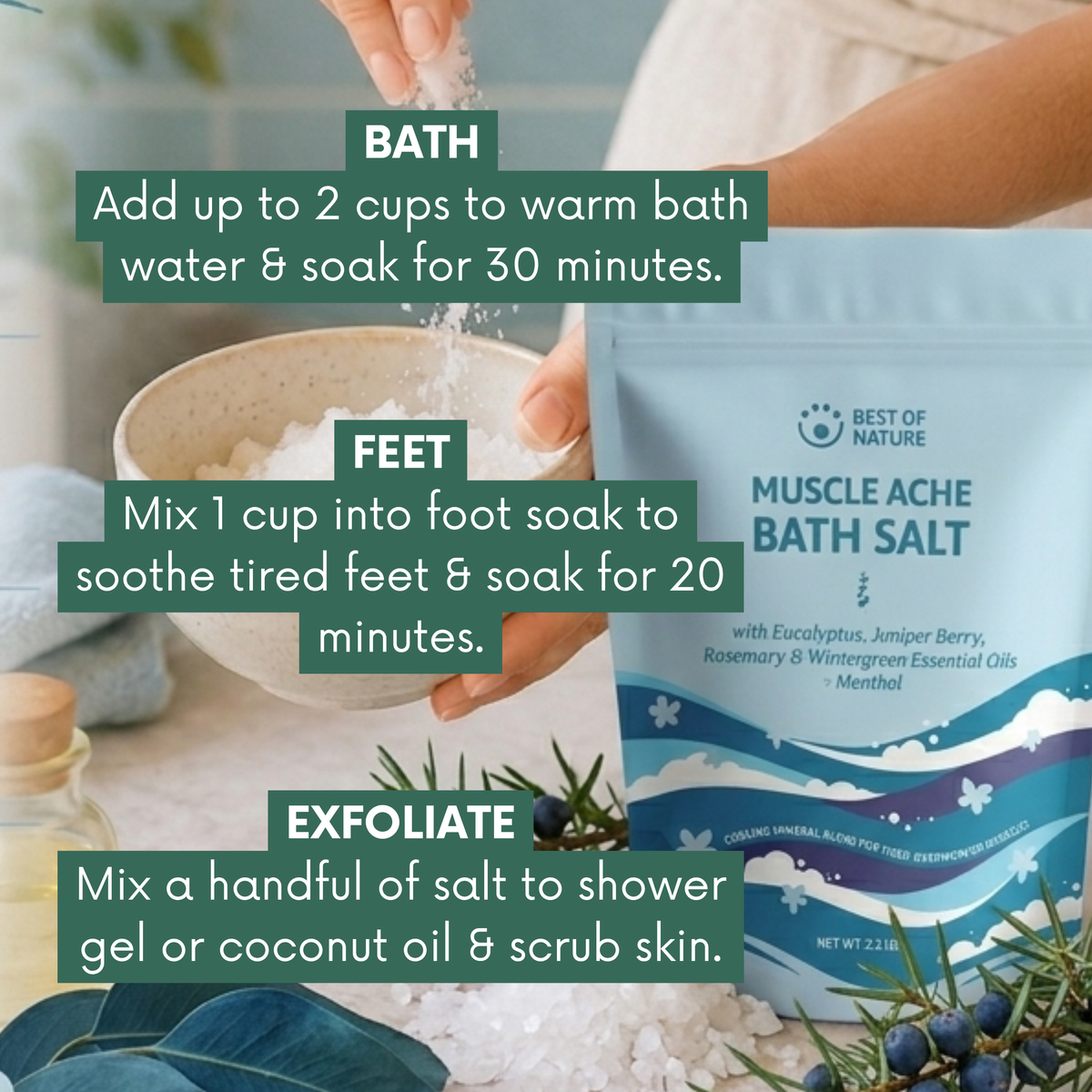 Muscle Ache Mineral Bath Salt