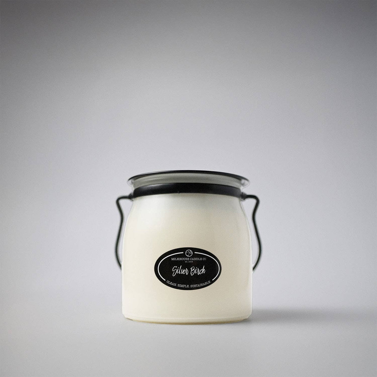 16 oz Butter Jar Candle: Silver Birch