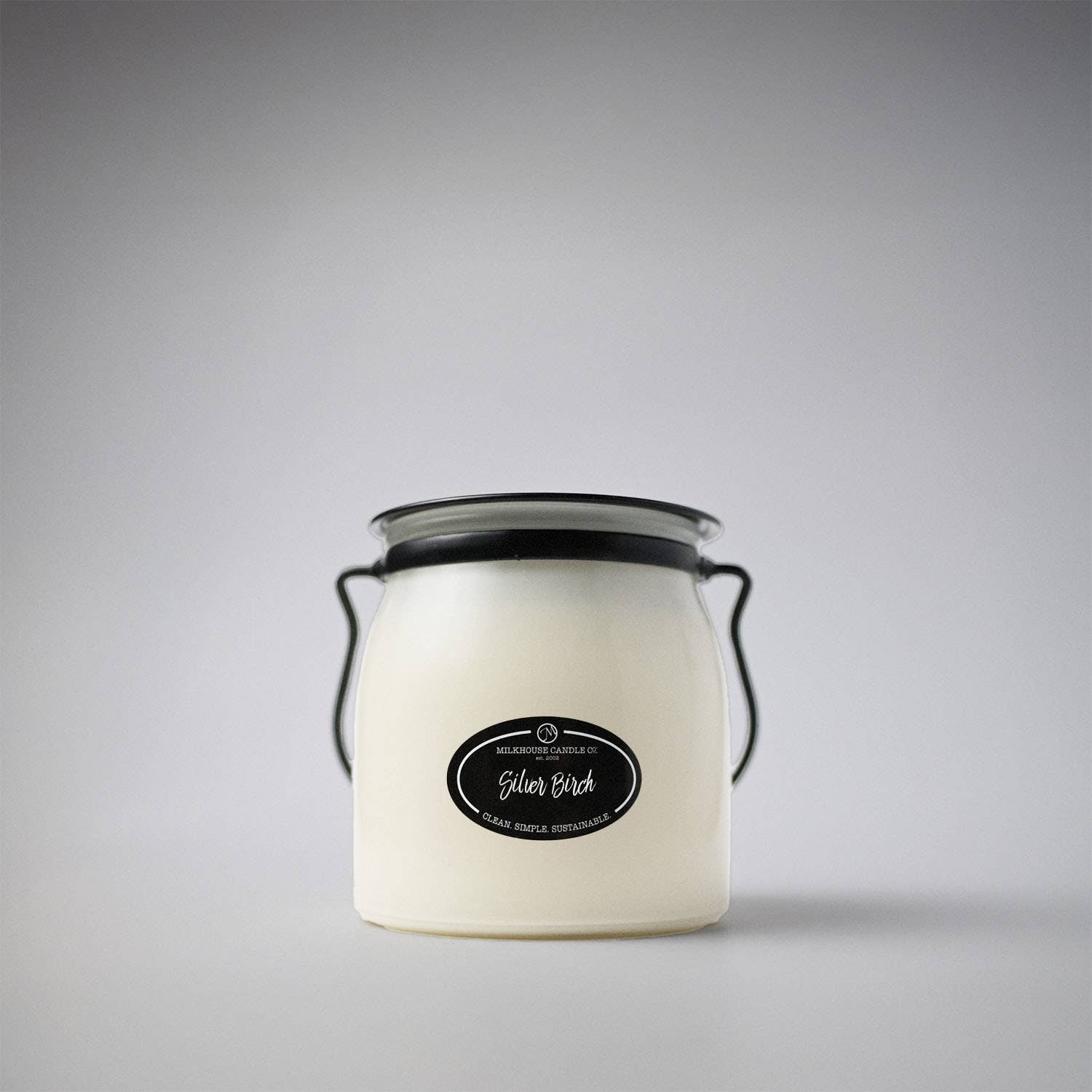 16 oz Butter Jar Candle: Silver Birch