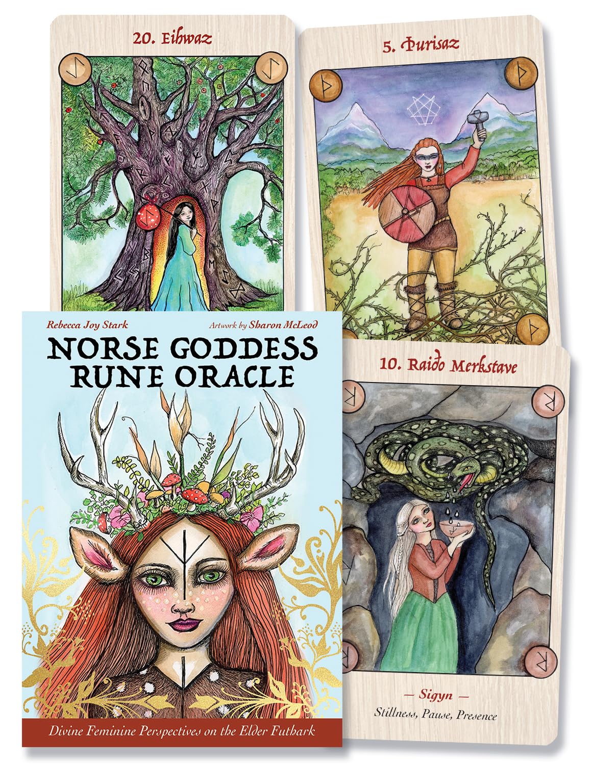 Norse Goddess Rune Oracle: Divine Feminine Perspectives on the Elder Futhark Cards