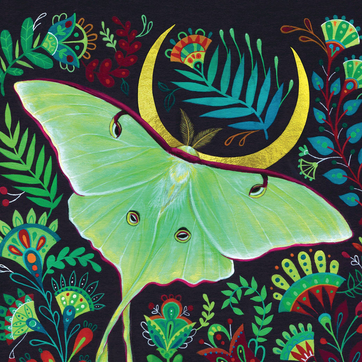 Constellation Luna Moth Print