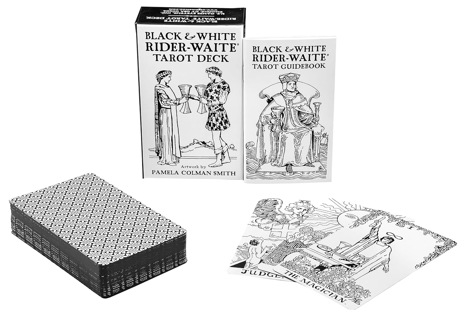 Black & White Rider-waite Tarot Deck