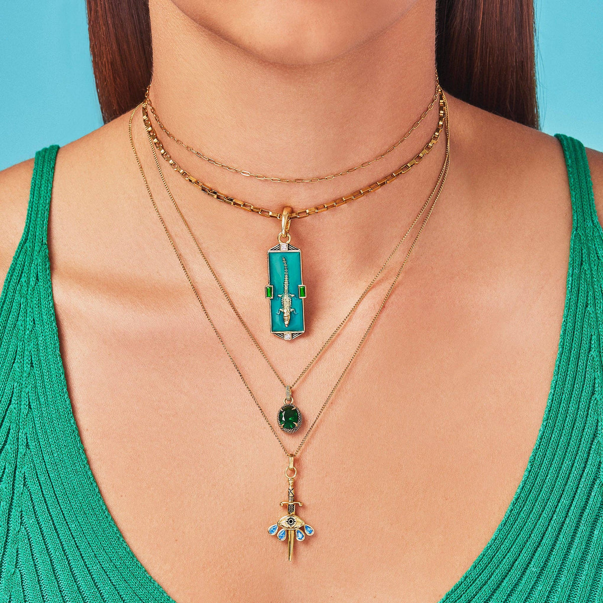 Weeping Blade Necklace by Little Rooms