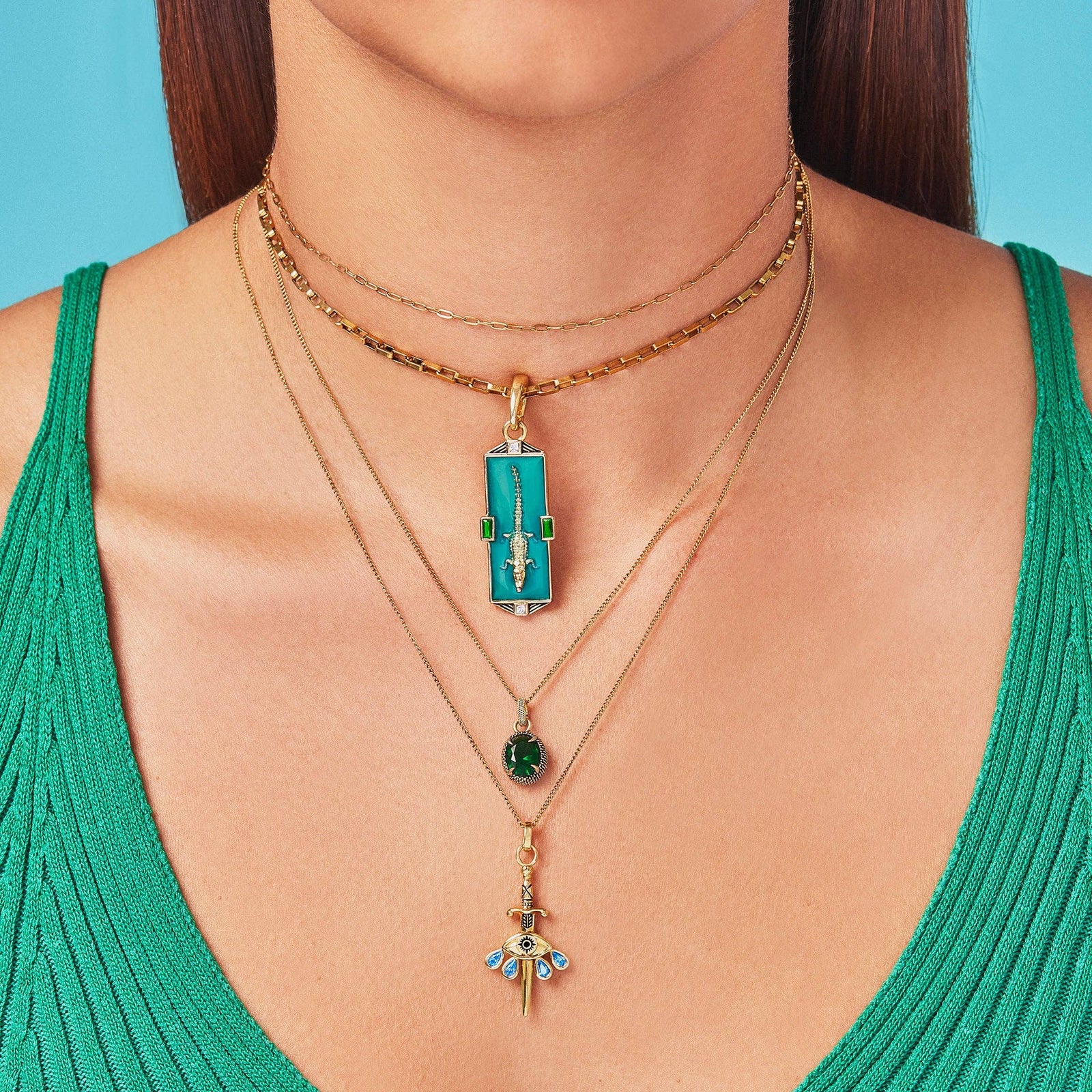Weeping Blade Necklace by Little Rooms