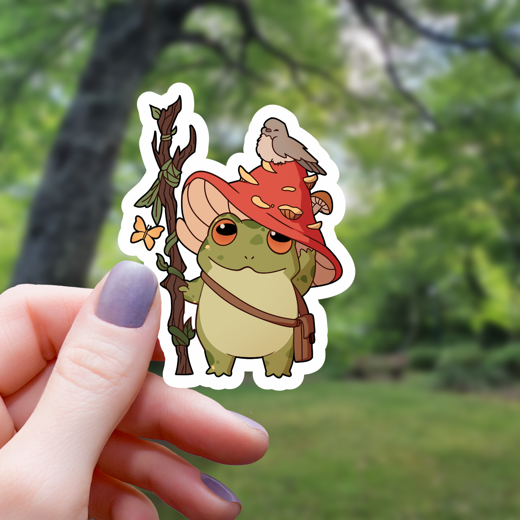 Frog Druid RPG Class Inspired Sticker - 3"