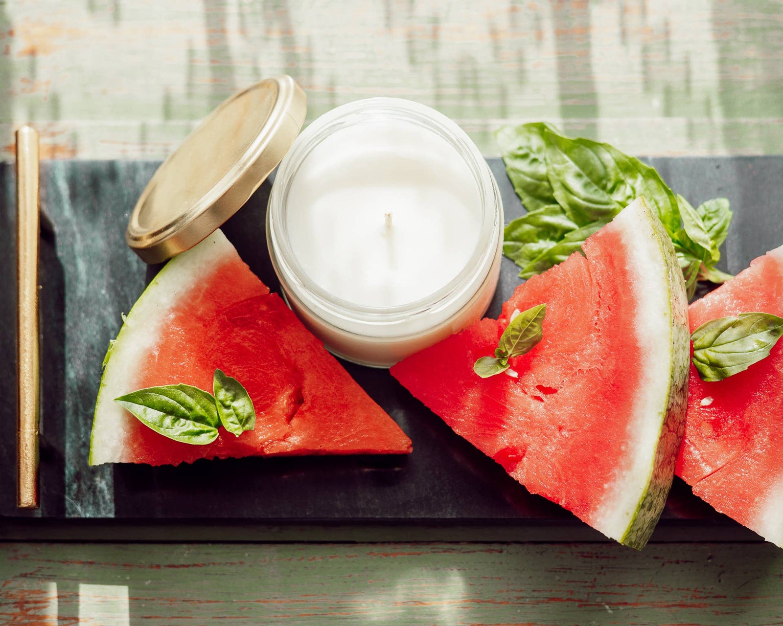 Melon Basil Soy Candle | Hand-poured