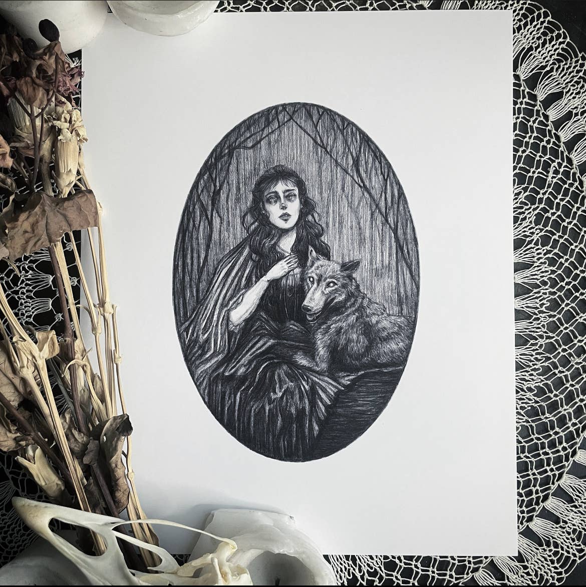 The Company of Wolves - Fine Art Print - Wolf - Forest