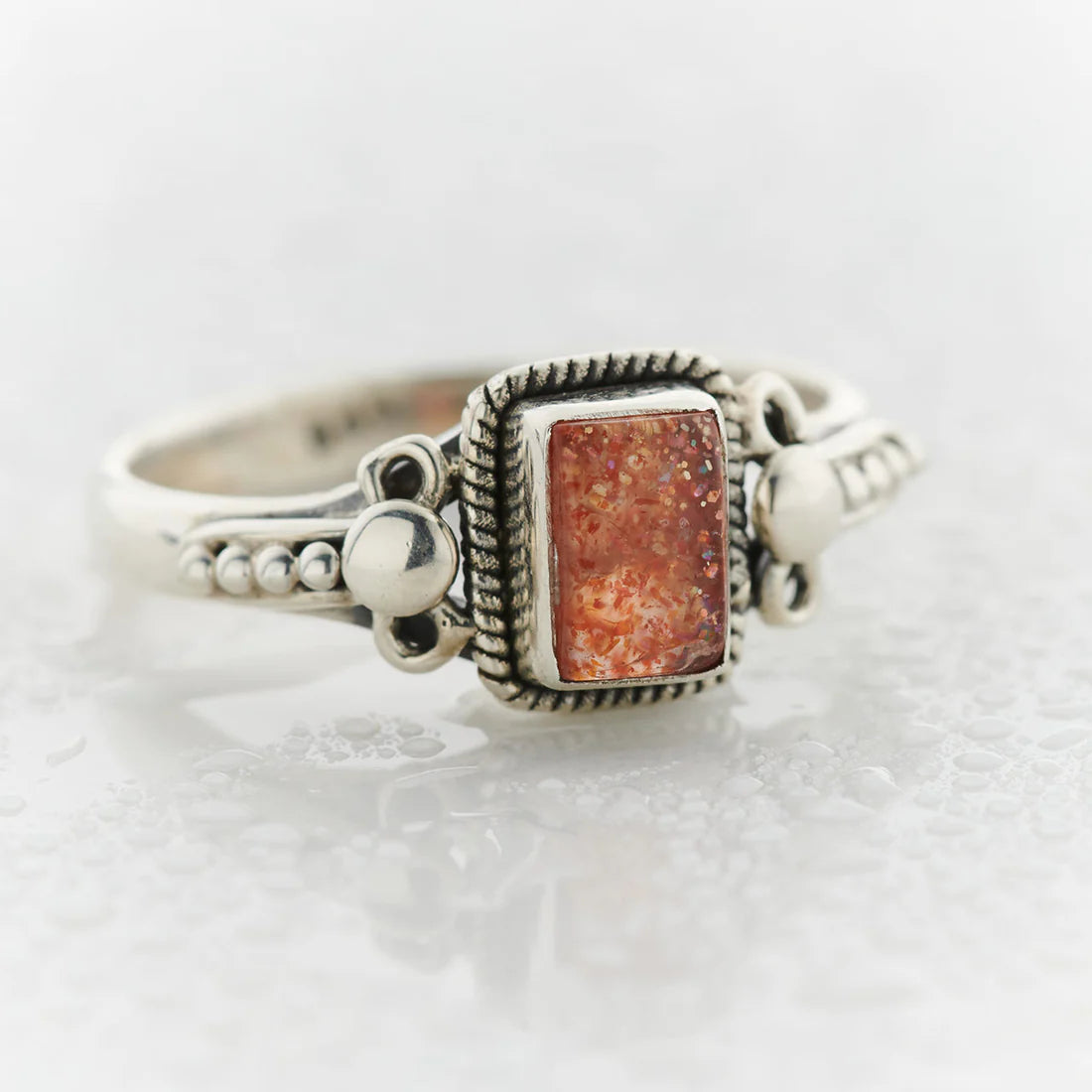 Sunstone Sterling Silver Orion Ring