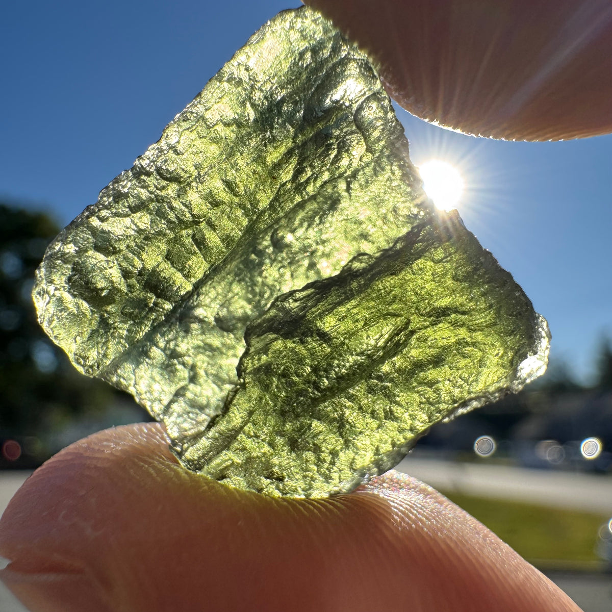 Rare Moldavite Natural Gemstone Specimen - 4.9g