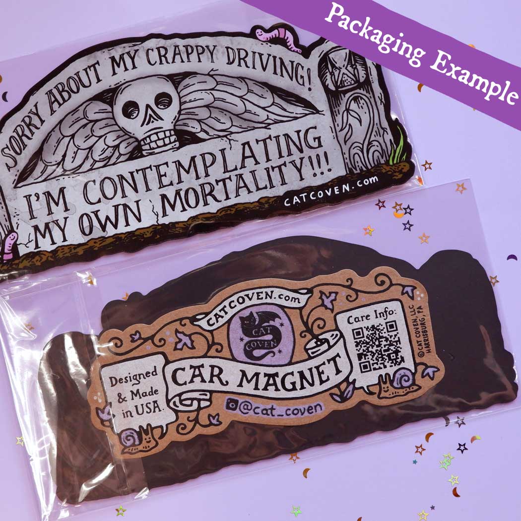 Mortality - Car Magnet