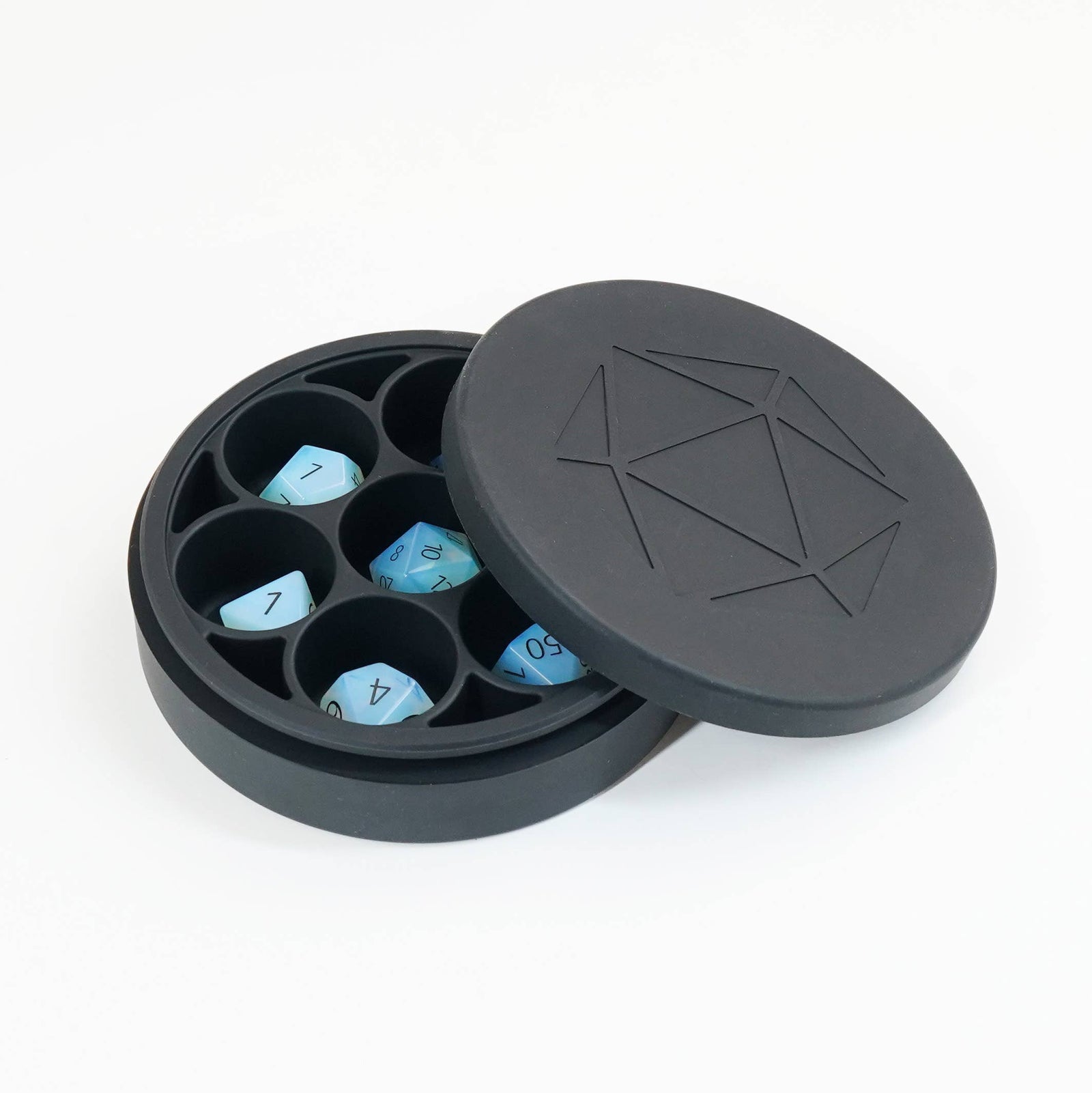 UNIQUE Round Silicone Dice Case