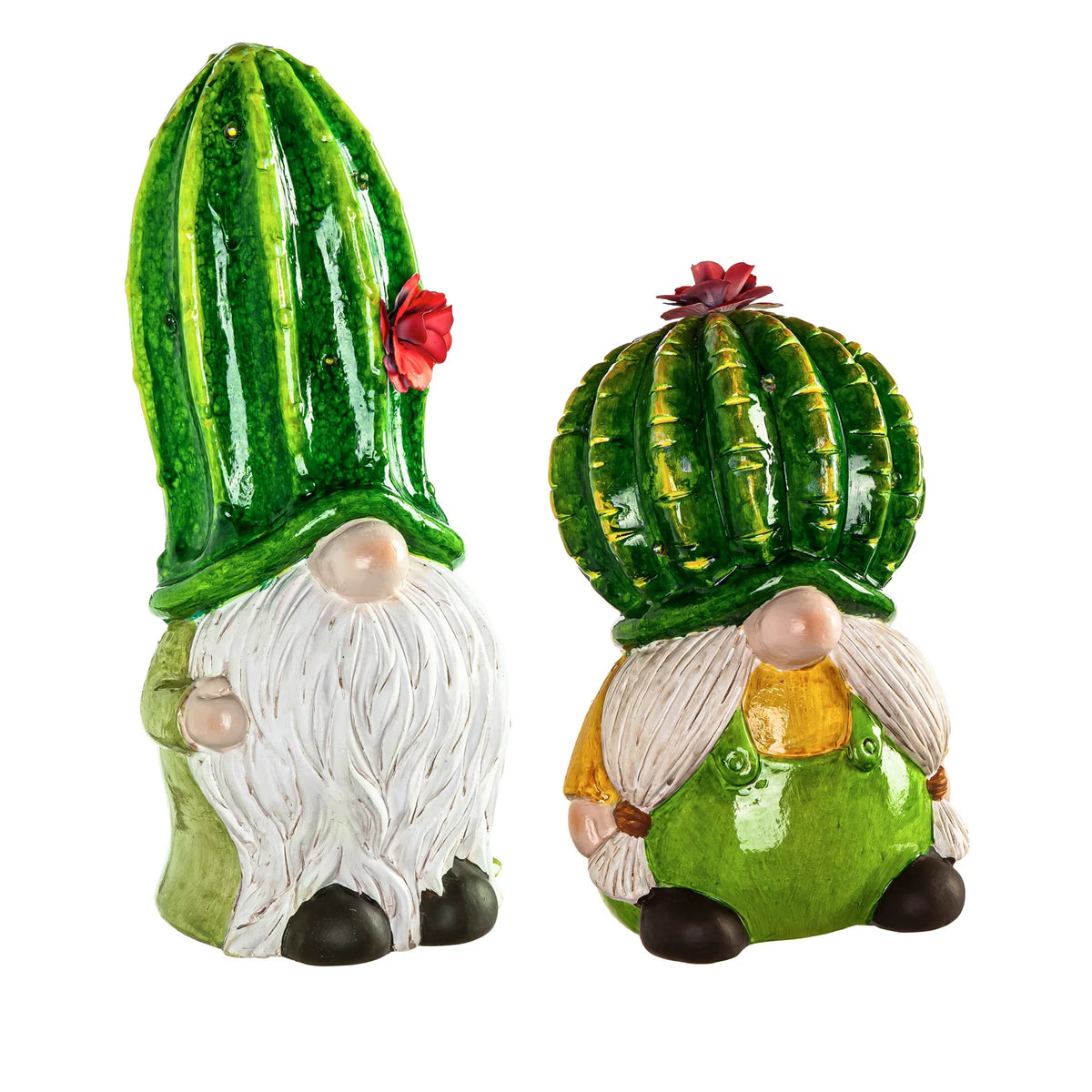 LED Ceramic Cactus Gnome
