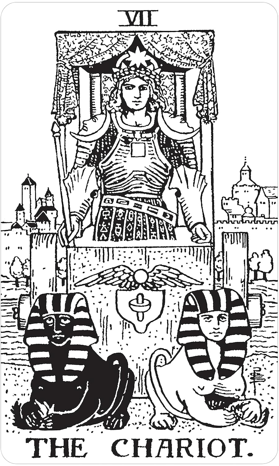Black & White Rider-waite Tarot Deck