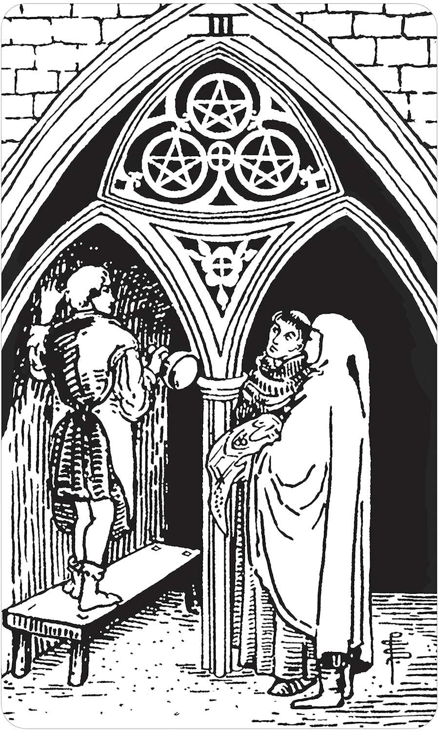 Black & White Rider-waite Tarot Deck