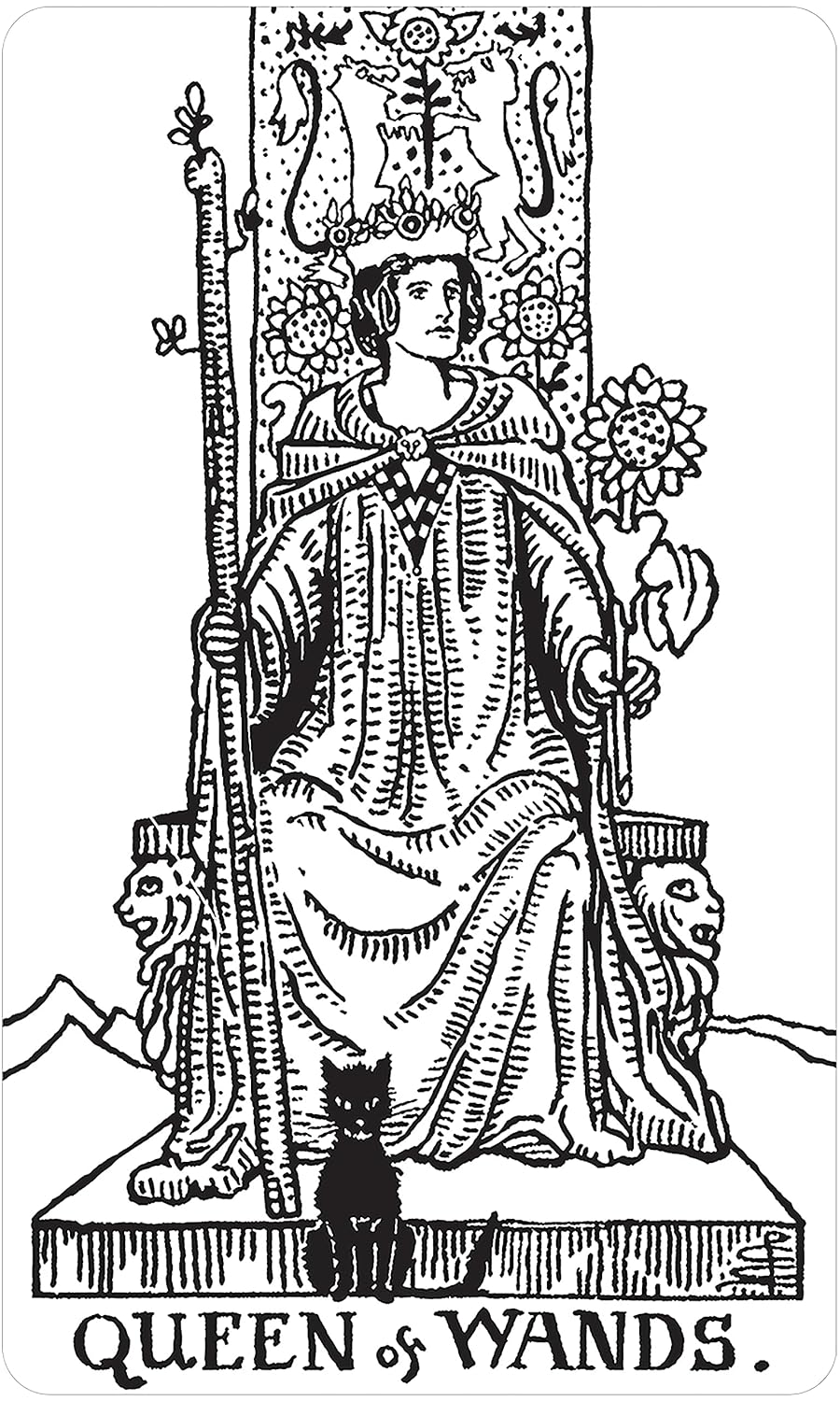 Black & White Rider-waite Tarot Deck