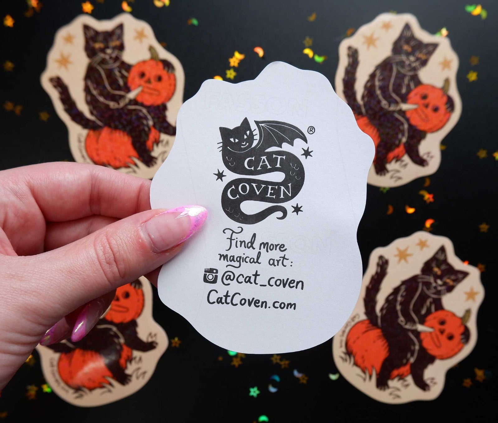Pumpkin Carver - Glitter Sticker