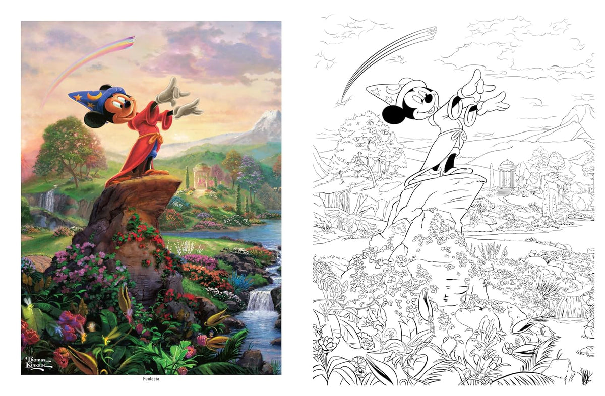 Disney Dreams Collection Thomas Kinkade Studios Coloring Book by Thomas Kinkade