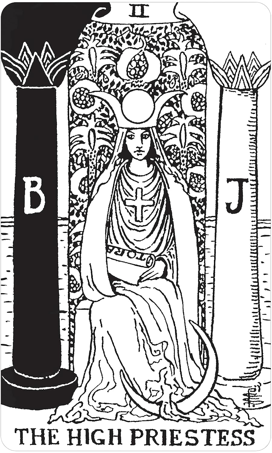 Black & White Rider-waite Tarot Deck