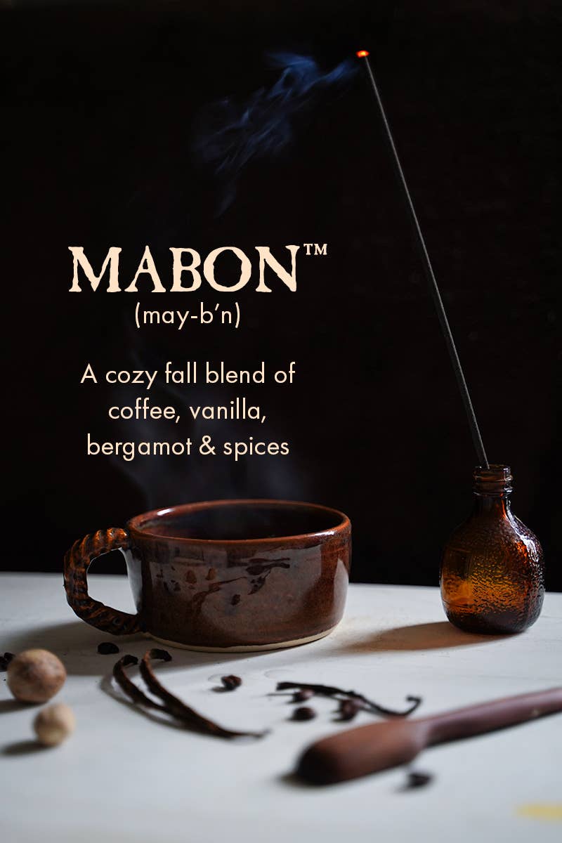Mabon™ Incense: with All-Natural Coffee, Vanilla, Bergamot, & Spices