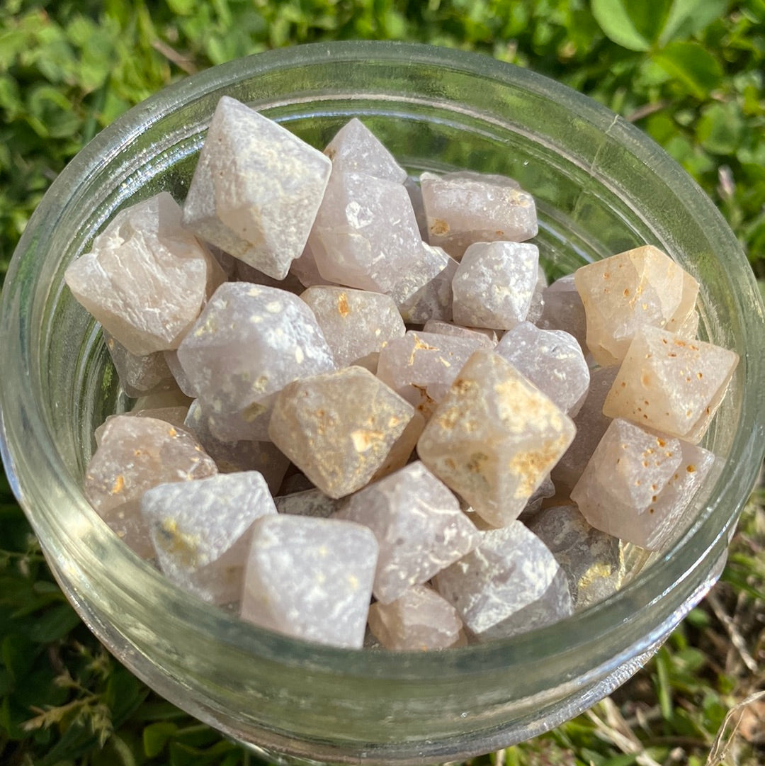Octagonal Beta Quartz Crystal Natural Gemstone
