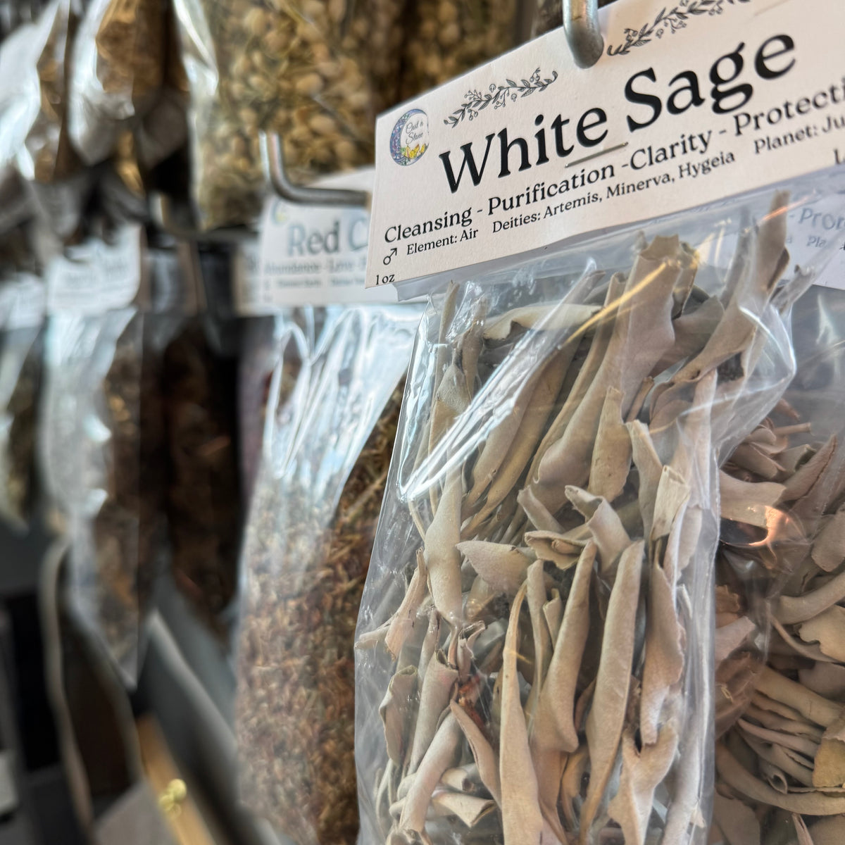 White Sage 1oz (Salvia Apiana) | Sacred Smudge Herb for Cleansing & Protection