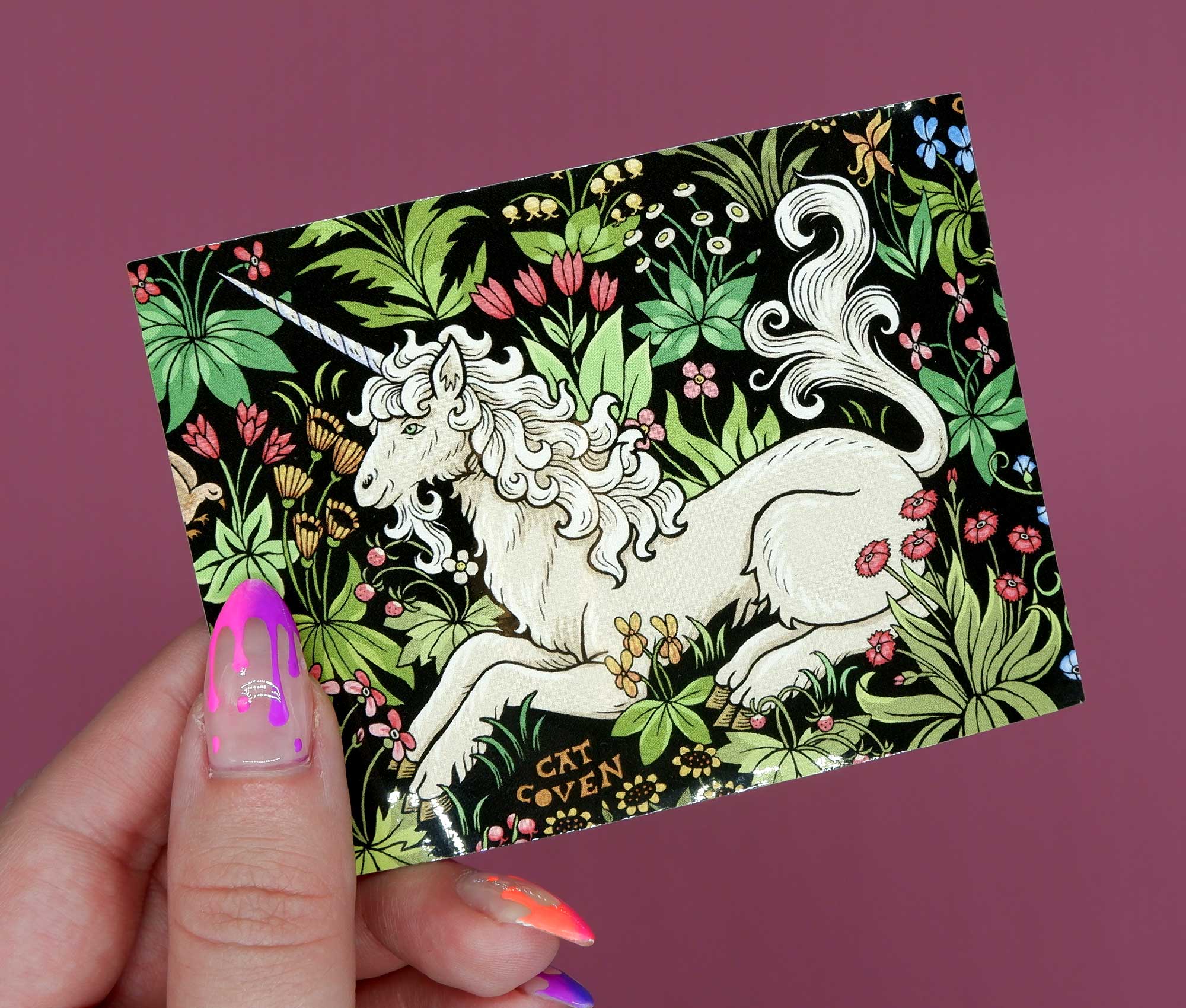 Unicorn Tapestry - Vinyl Sticker
