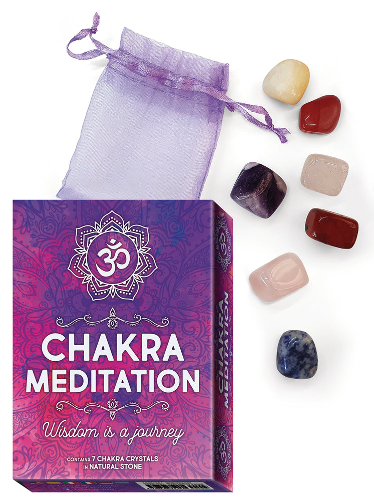 Chakra Meditation Oracle kit box by Alberto Zanellato and Chiara Shkurtaj Hebes, Llewellyn