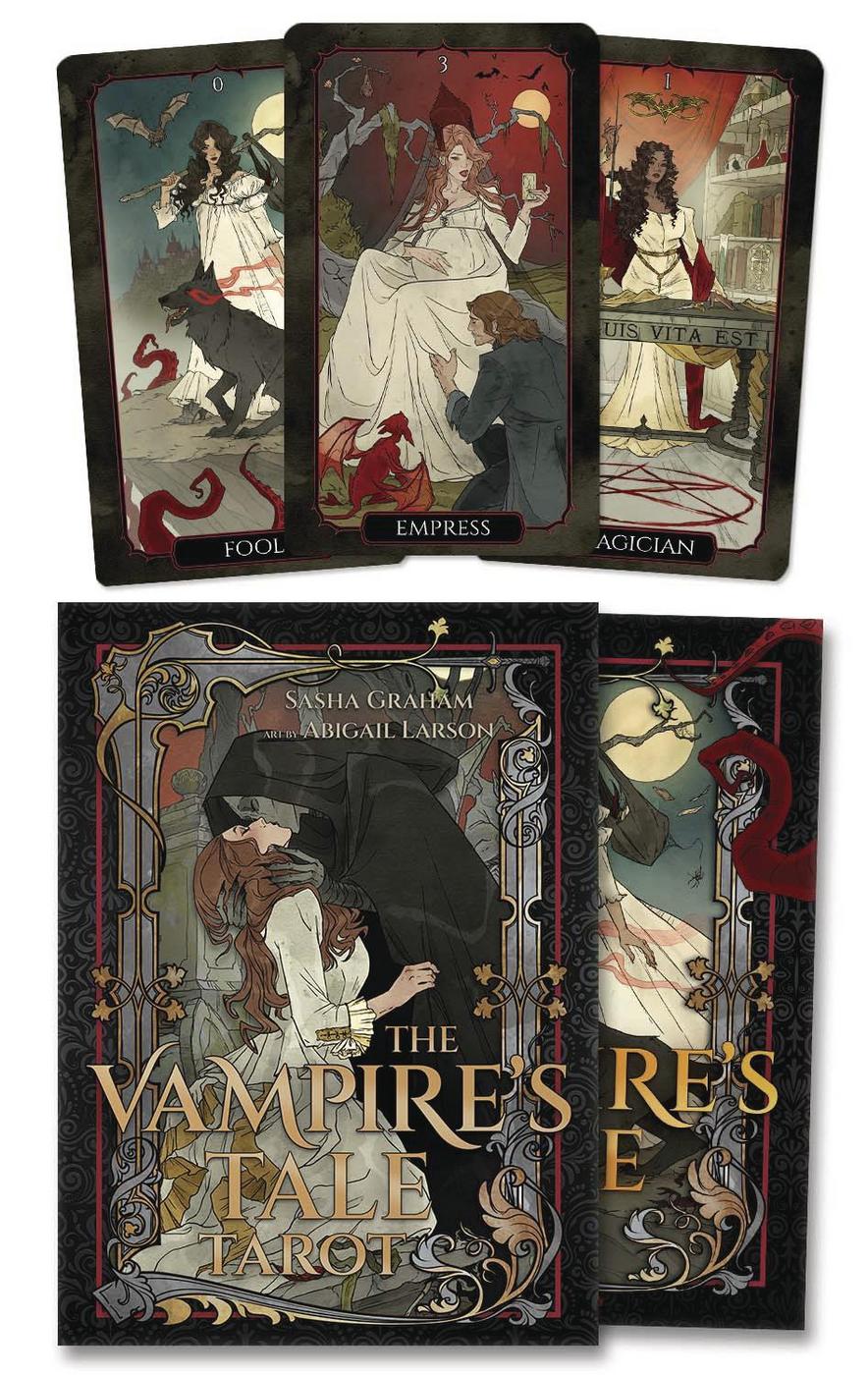 Box of The Vampire's Tale Tarot by Sasha Graham with art by Abigail Larson, Llewellyn