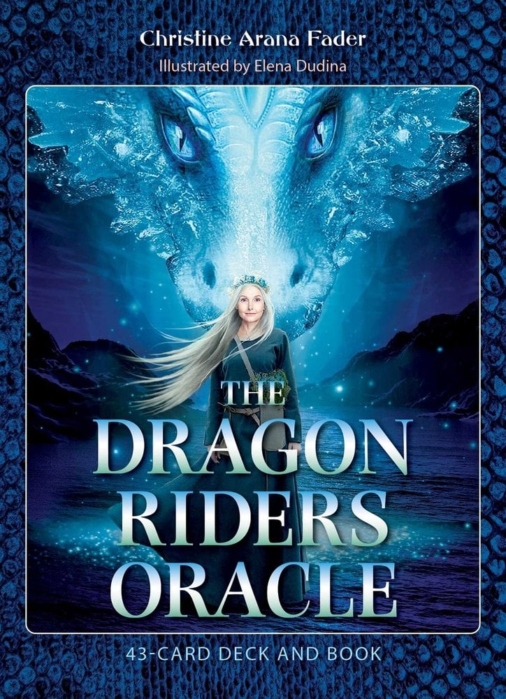 The Dragon Riders Oracle deck box by Christine Arana Fader with art by Elena Dudina