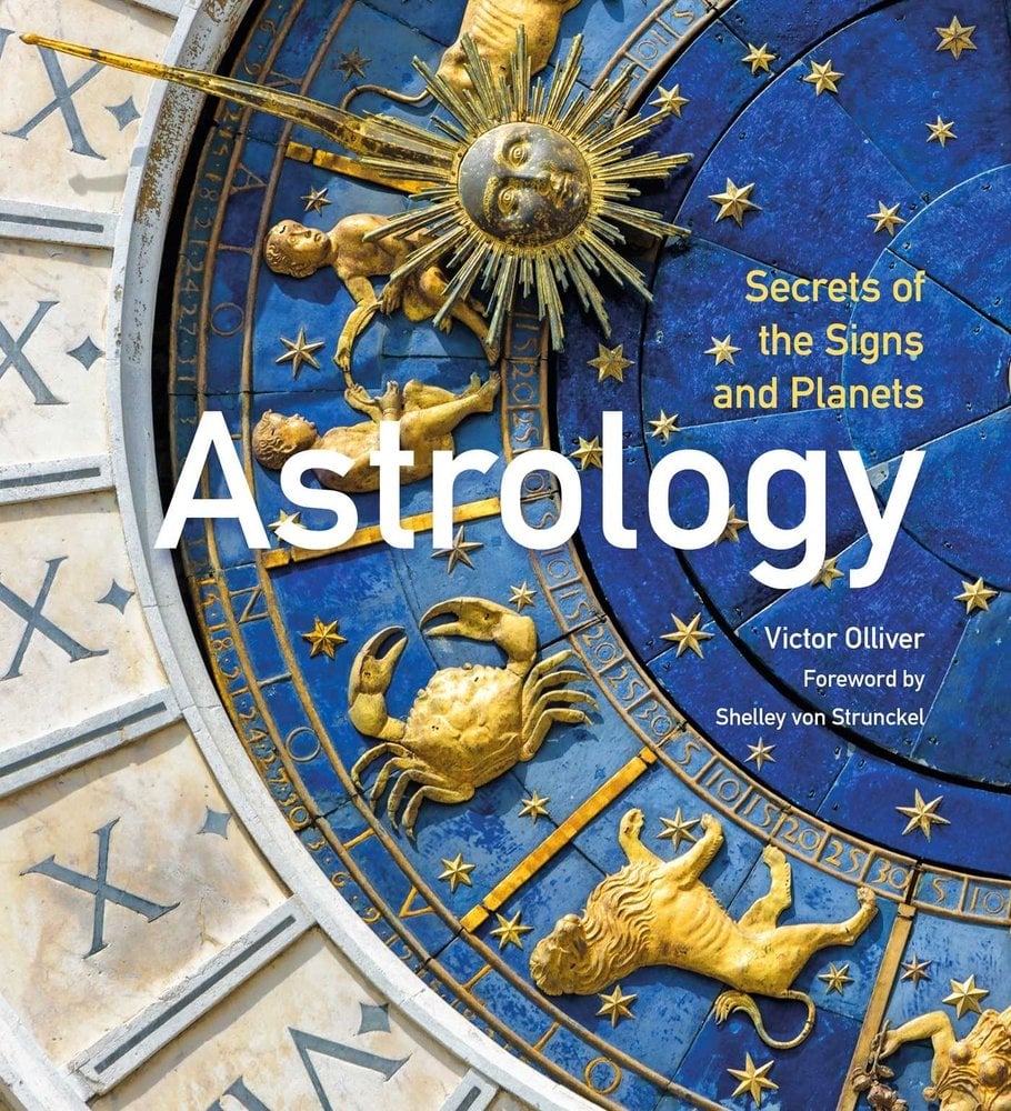Cover of Astrology: Secrets of the Signs and Planets by Victor Olliver, Flame Tree