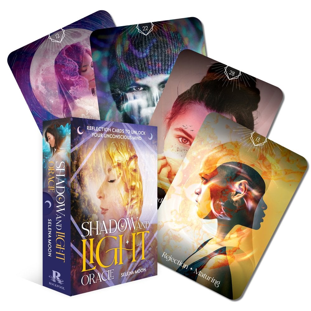 Shadow and Light Oracle deck box by Selena Moon, Rockpool Publishing
