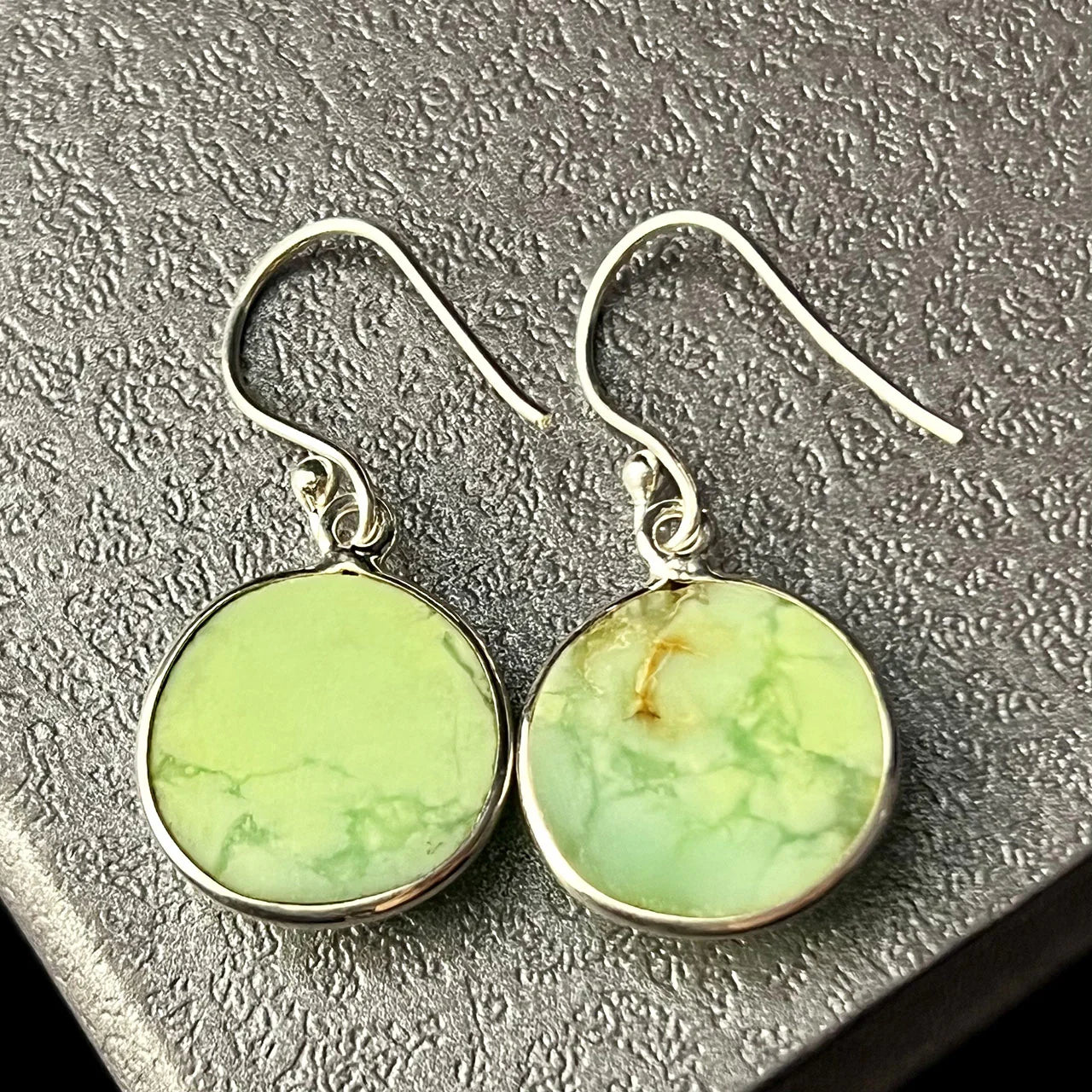 Lemon Chrysoprase Sterling Silver Earrings | Dangle Crystal Jewelry for Self-Love & Clarity