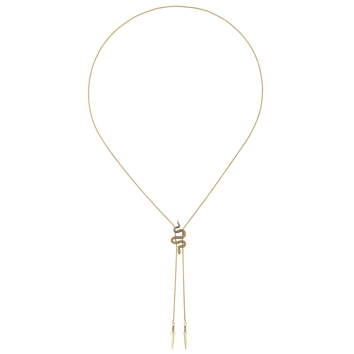 Snake Bolo Tie Necklace