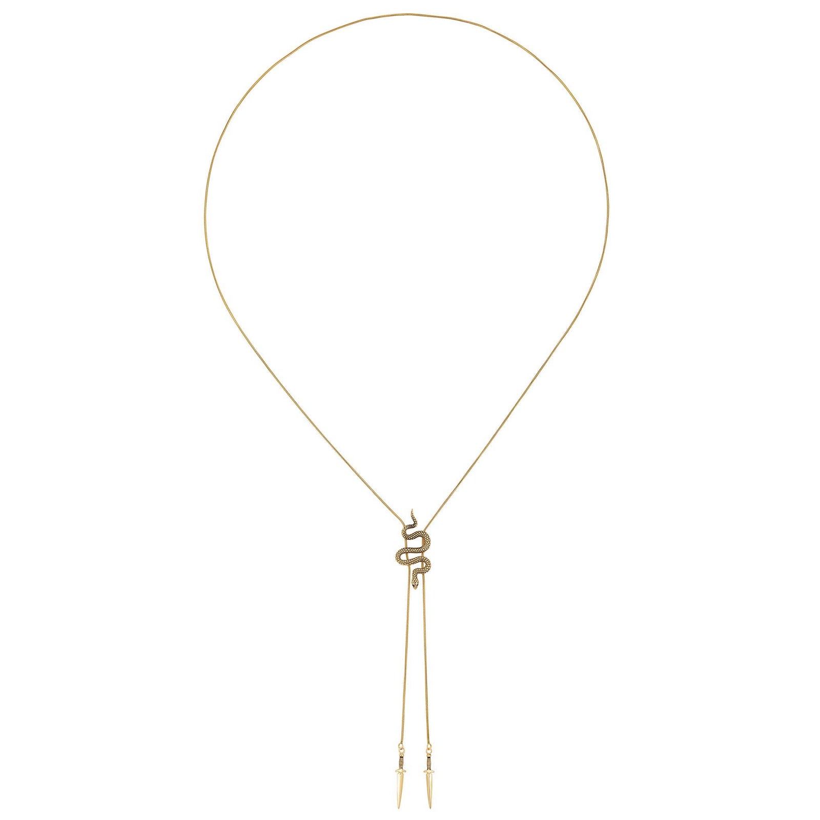 Snake Bolo Tie Necklace
