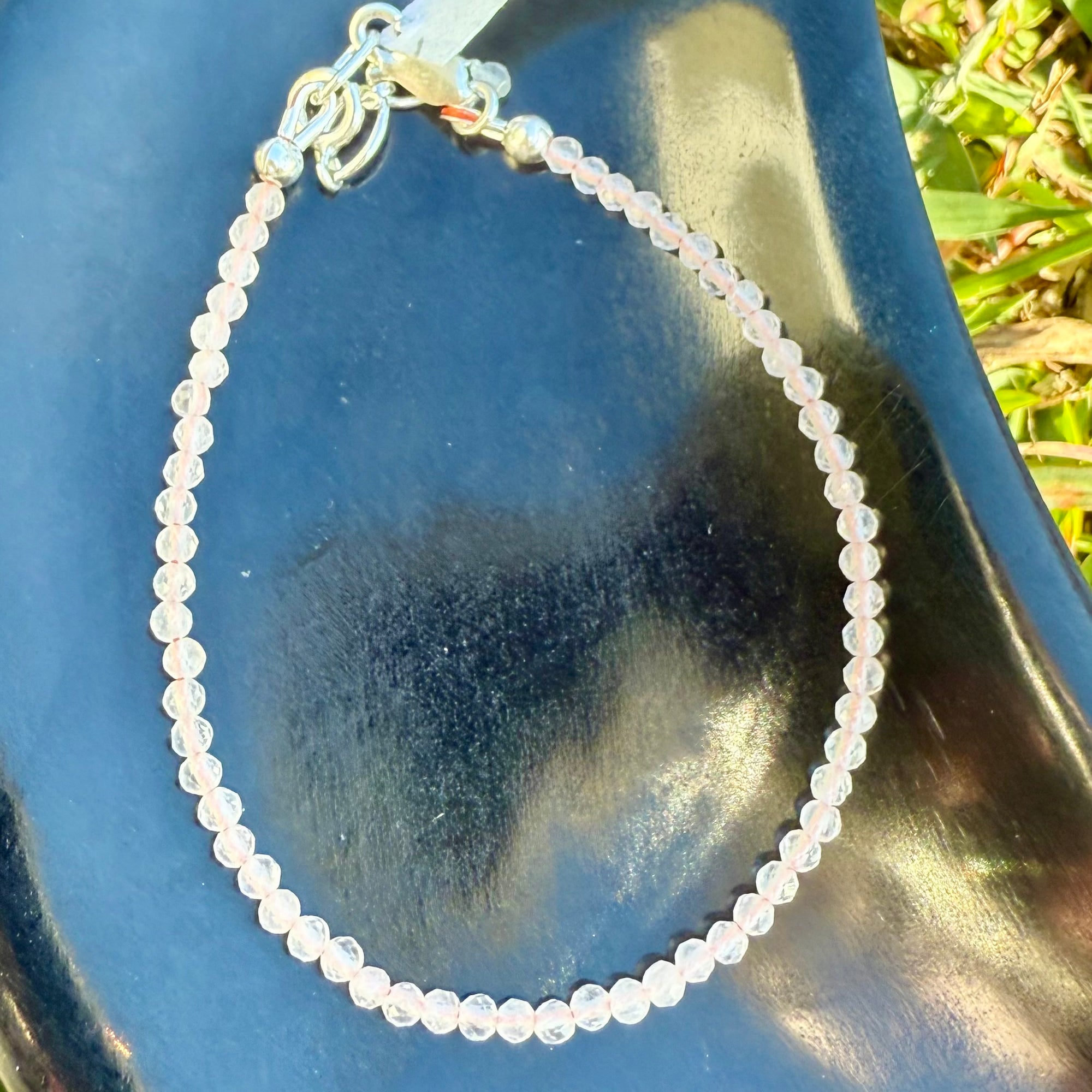 Dainty Faceted Gemstone Bracelet