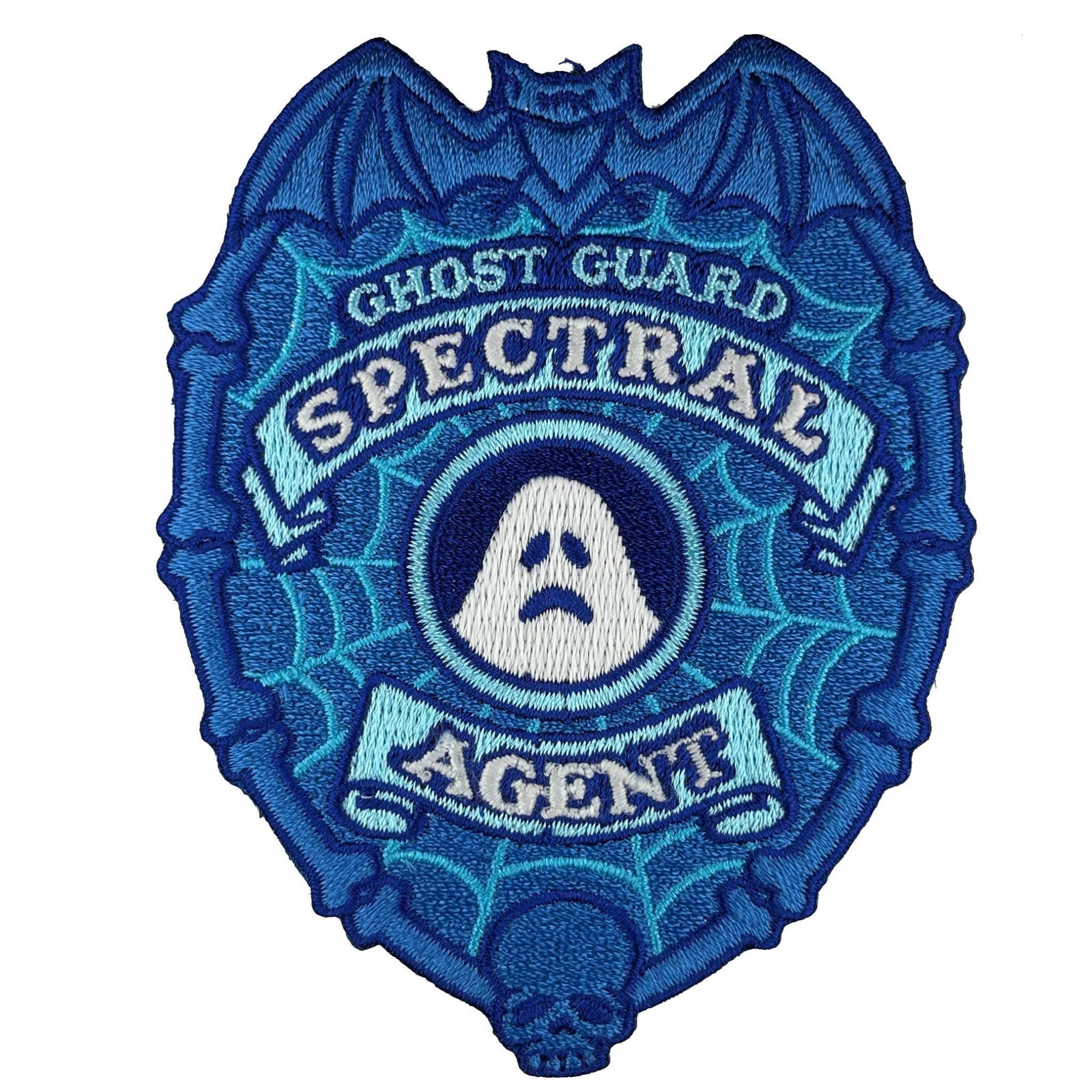 Ghost Guard: Spectral Agent Embroidered Patch - Glow-in-the-dark
