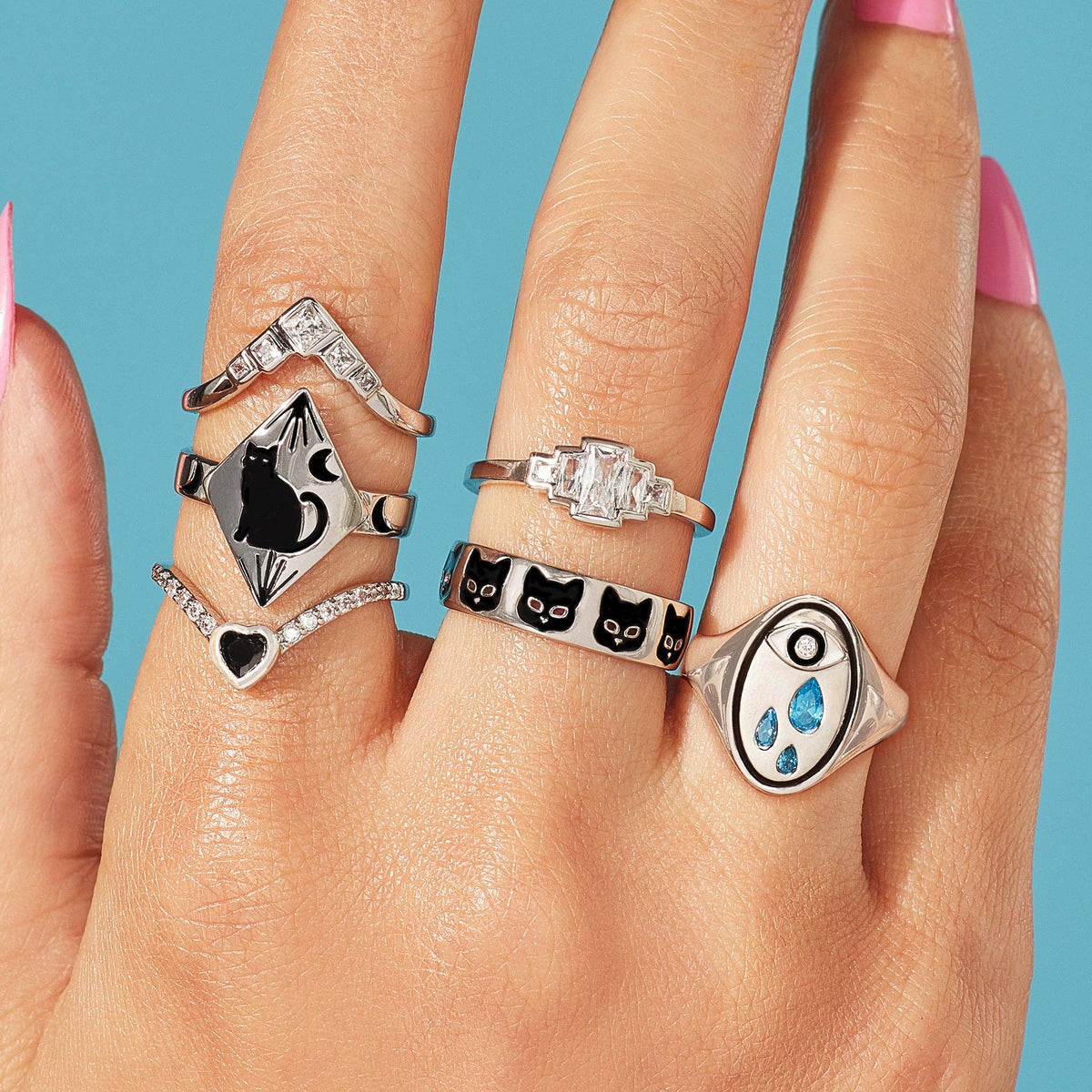 Cat Club Ring by Little Rooms