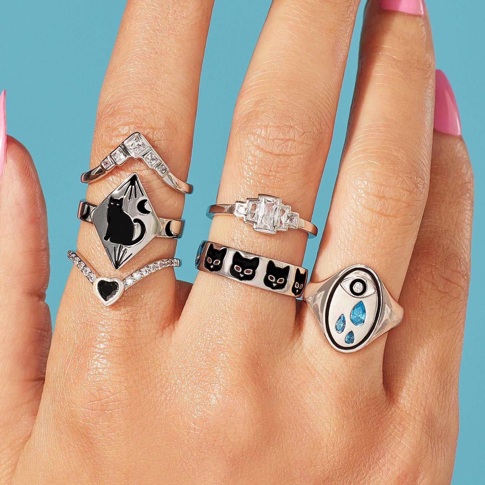 Cat Club Ring by Little Rooms