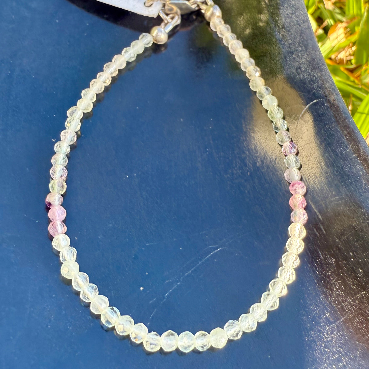 Dainty Faceted Gemstone Bracelet