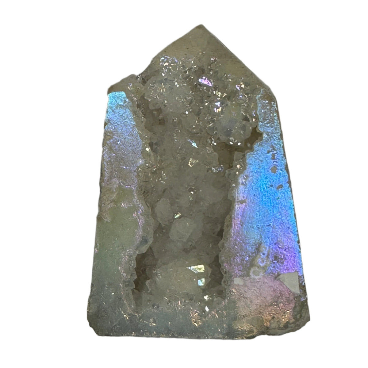 Angel Aura Sphalerite Geode Gemstone Point