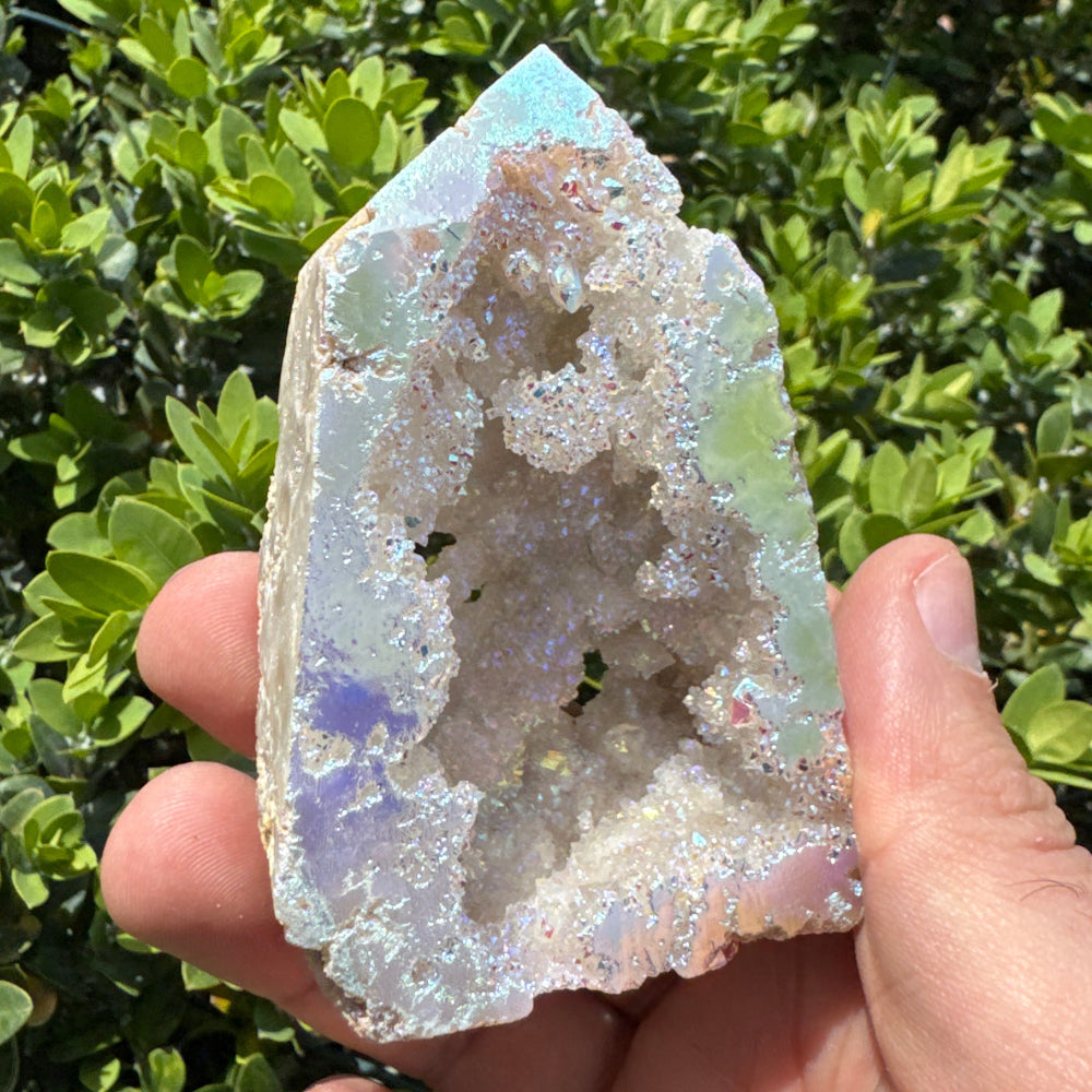 Angel Aura Sphalerite Geode Gemstone Point - 30 