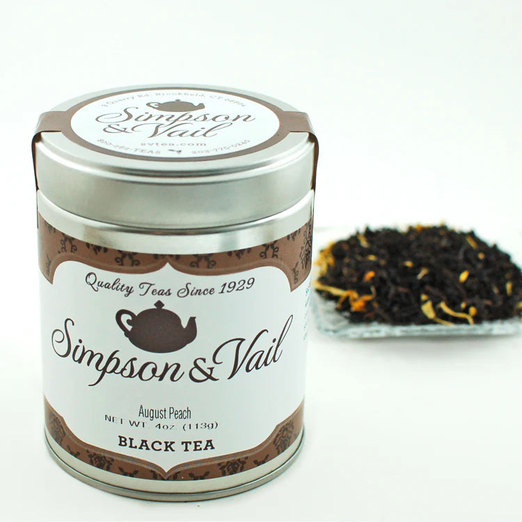 August Peach Black Tea - 4oz Tin