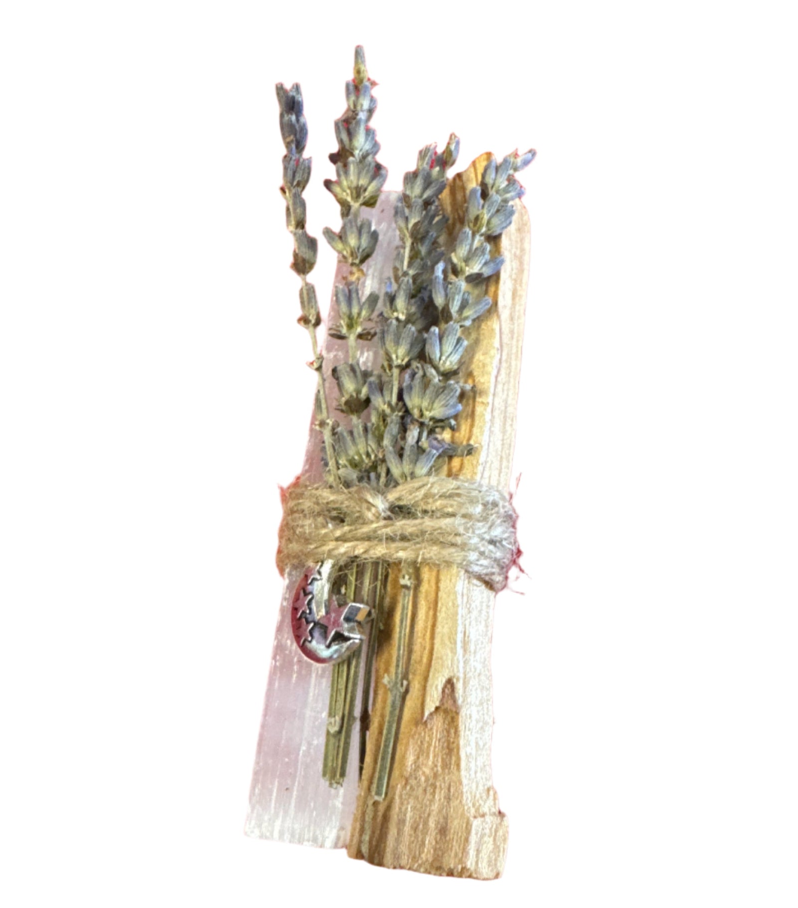 Handcrafted Floral Smudge Stick | Sage & Botanicals for Cleansing