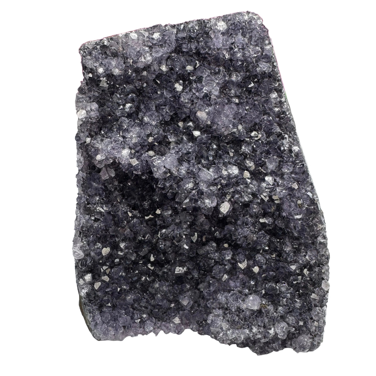Amethyst Cluster Natural Gemstone Cut to Stand