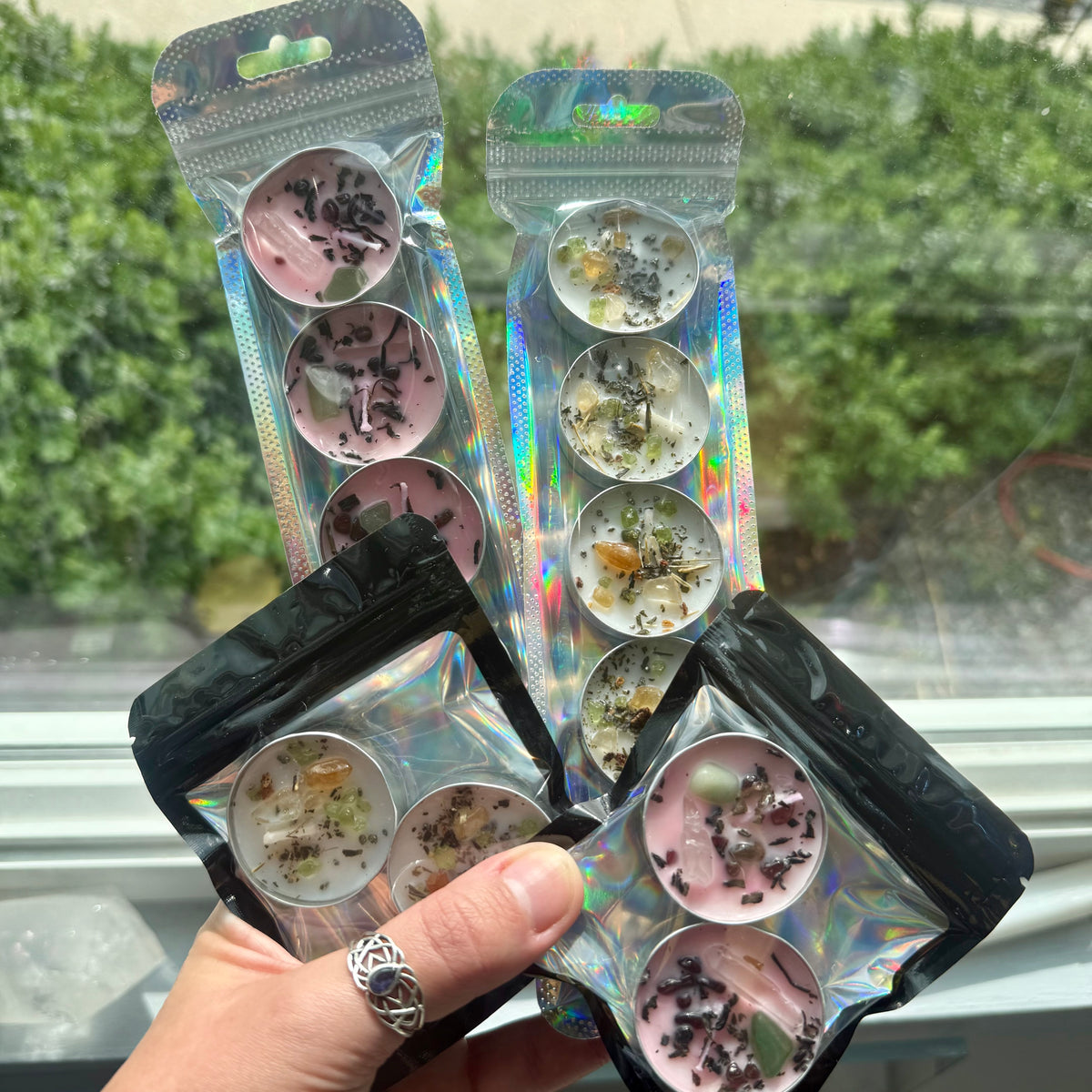 ✨ Dressed Tealight Candles – Love, Prosperity, Balance, Divination (Single or Big Pack)