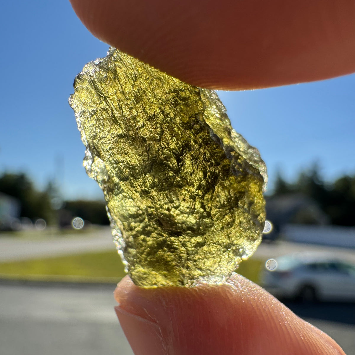 Rare Moldavite Natural Gemstone Specimen - 3.4g
