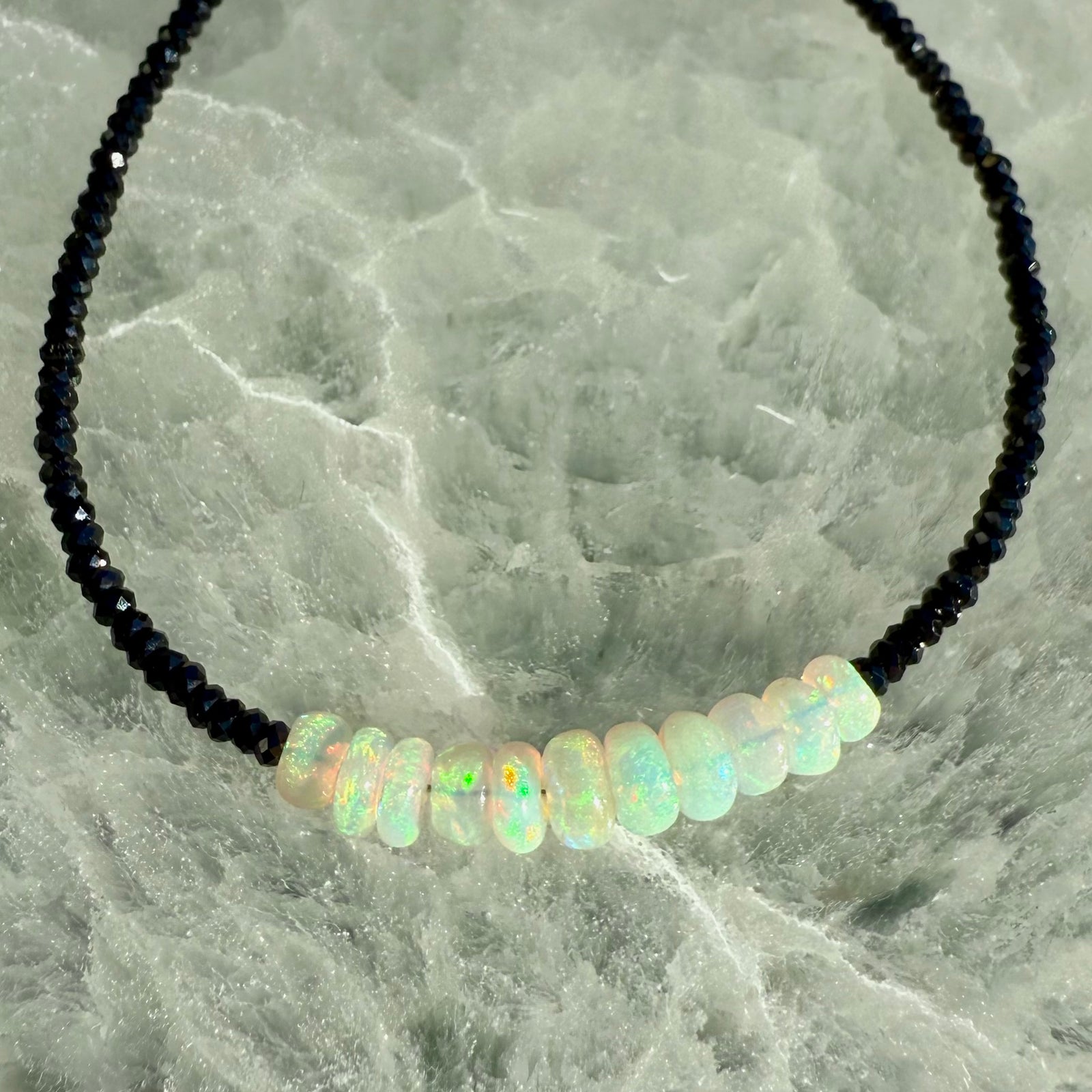 Dainty Faceted Gemstone Bracelet