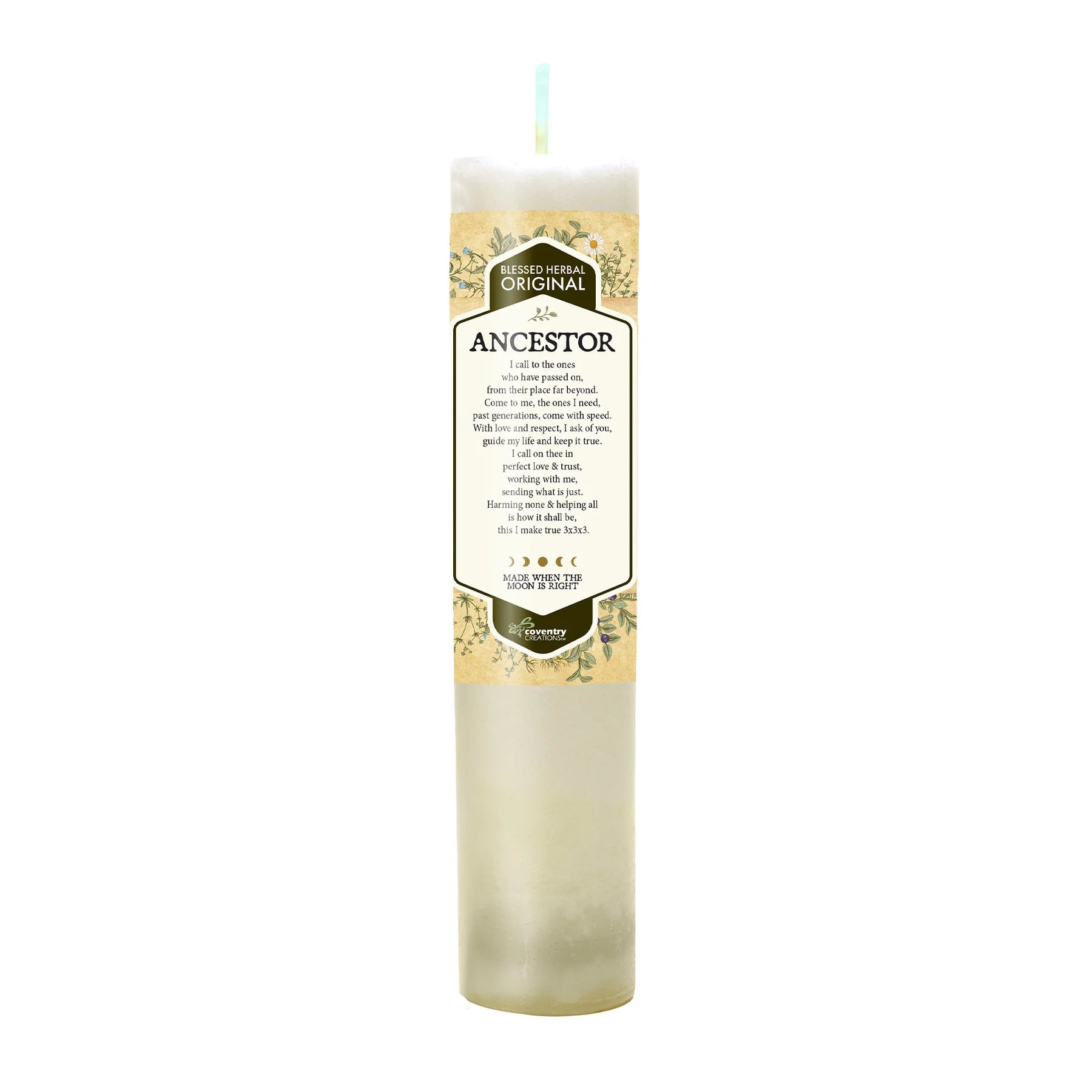 Ancestor Blessed Herbal Candle