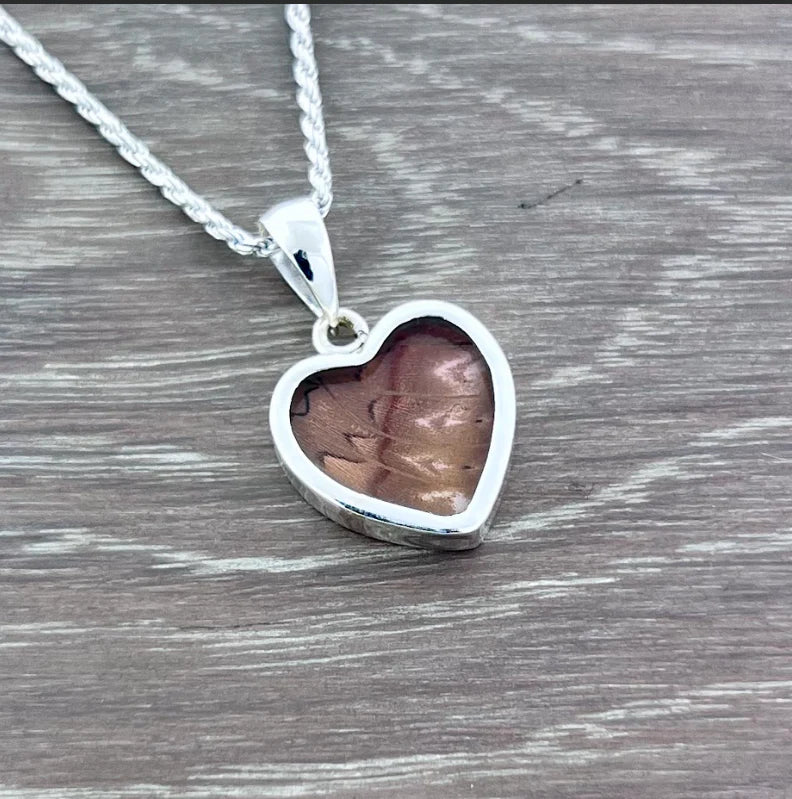 Blood Red Glider Fine Silver Pendant