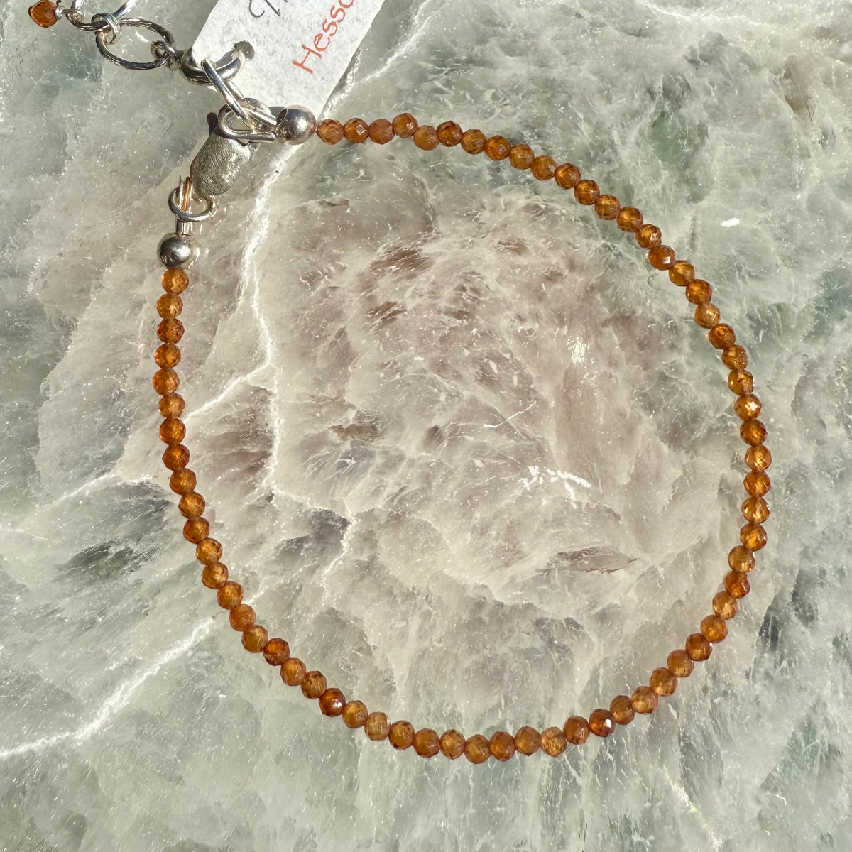 Dainty Faceted Gemstone Bracelet